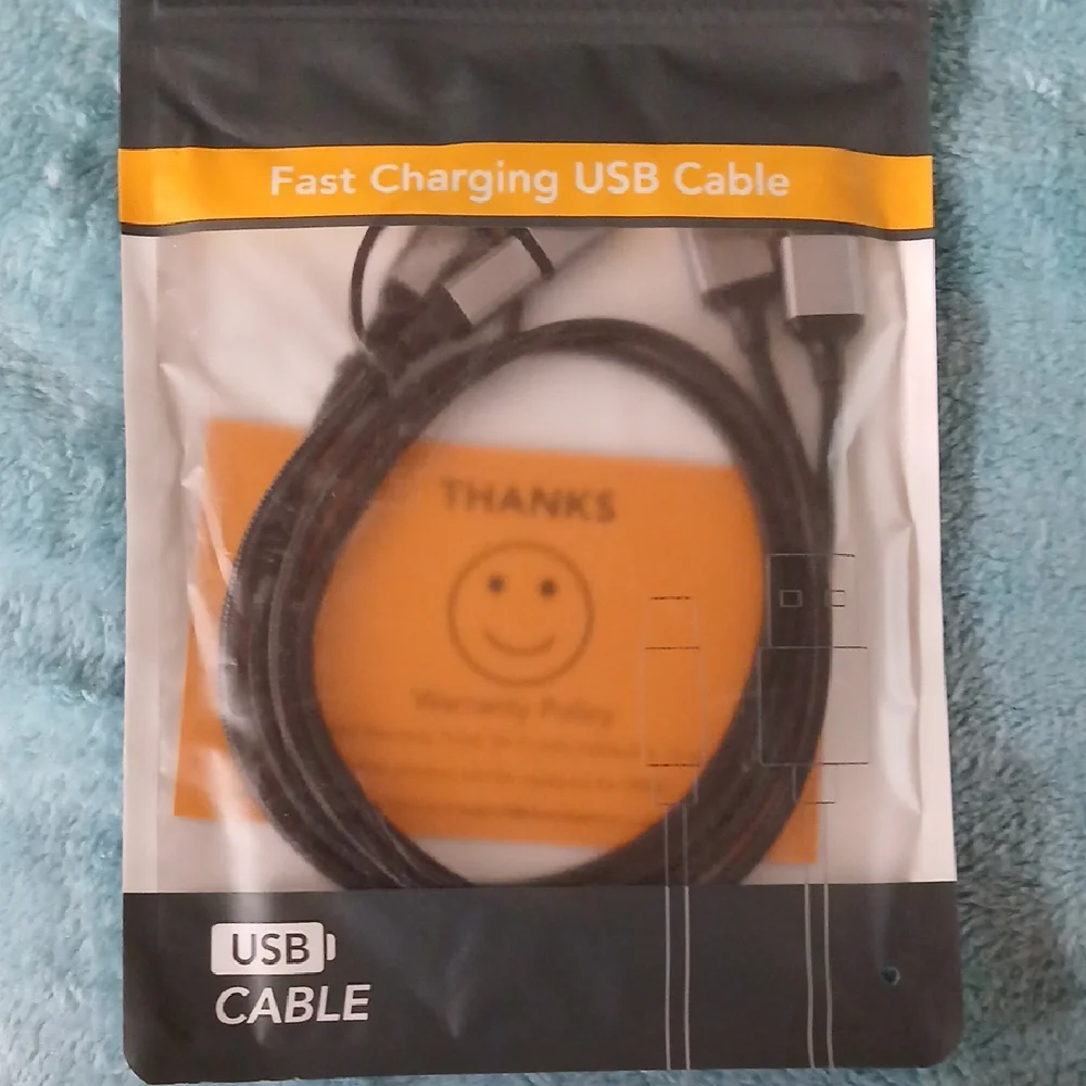 Fast Charging USB Cable - Black